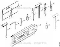 Outils, Accessoires optionnels pour Stihl 08 SE