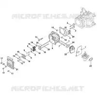 I   Couvre soupapes, Soupape pour Stihl XT-800 (XT800-3086)