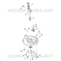 K   Dispositif de lubrification, carter d'huile pour Stihl XT-800 (XT800-3087)