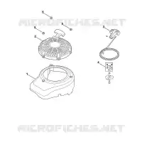 L   Couvercle de ventilateur, lanceur pour Stihl XT-800 (XT800-3087)