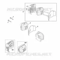 F   Échappement pour Stihl XT-800 (XT800-3090)