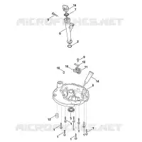 J   Dispositif de lubrification, carter d'huile pour Stihl XT-800 (XT800-3090)