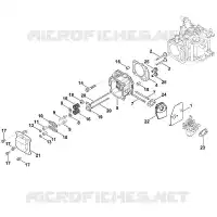 I   Couvre soupapes, Soupape pour Stihl XT-800 (XT800-3091)