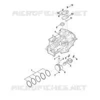 C   Carter de vilebrequin, piston, bielle pour Stihl EVC 200.0 (EVC200-0001)