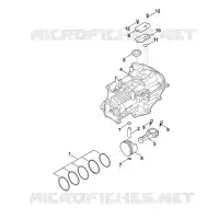 C   Carter de vilebrequin, piston, bielle pour Stihl EVC 200.1 (EVC200-0002)