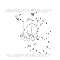 J   Transmission de régulateur, carter d'huile pour Stihl EVC 200.1 (EVC200-0002)