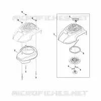 K   Système de démarrage, boîtier de ventilateur pour Stihl EVC 200.1 (EVC200-0002)