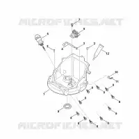 J   Transmission de régulateur, carter d'huile pour Stihl EVC 200.2 (EVC200-0003)