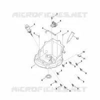 J   Transmission de régulateur, carter d'huile pour Stihl EVC 200.3 (EVC200-0007)