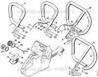Poignée tubulaire pour Stihl 084 R