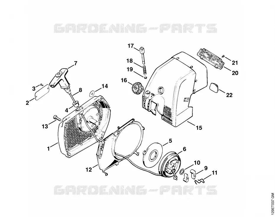 Dispositif de lancement Stihl Tronçonneuses Tronçonneuses Tronçonneuses thermiques 084 R  084 R