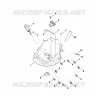 J   Transmission de régulateur, carter d'huile pour Stihl EVC 200.3 C (EVC200-0006)