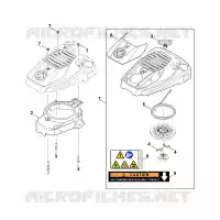 K   Système de démarrage, boîtier de ventilateur pour Stihl EVC 300.0 (EVC300-0001)