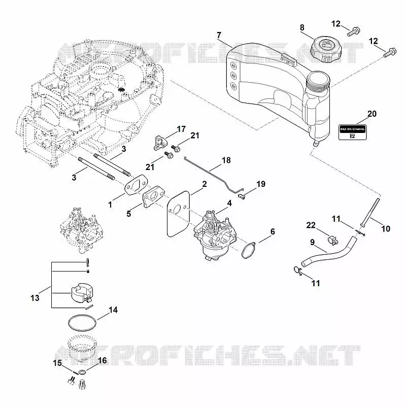 G - Système de carburant Stihl Moteurs thermiques Moteurs thermiques EVC EVC 300.0 (EVC300-0001)  EVC 300.0 (EVC300-0001)