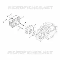 F   Silencieux pour Stihl EVC 300.0 E (EVC300-0002)