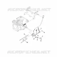 E   Tringlerie du régulateur pour Stihl EVC 2000.0 (EVC2000-0001)