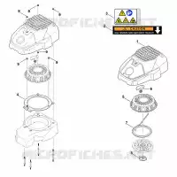 K   Système de démarrage, boîtier de ventilateur pour Stihl EVC 2000.0 (EVC2000-0001)
