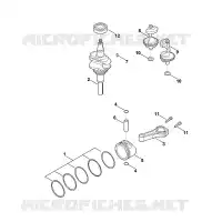 F   Vilebrequin, piston pour Stihl EVC 4000.0 (EVC4000-0001)