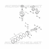 F   Vilebrequin, piston pour Stihl EVC 4000.1 (EVC4000-0003)