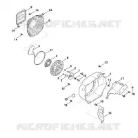 J   Système de démarrage, boîtier de ventilateur pour Stihl EHC 600.0 (EHC600-0001)