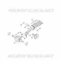 D   Vilebrequin, piston pour Stihl EHC 600.0 (EHC600-0003)