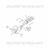 D   Vilebrequin, piston pour Stihl EHC 600.0 (EHC600-0004)