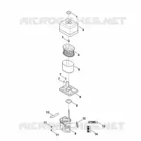 B   Filtre à air pour Stihl EHC 605.0 (EHC605-0004)