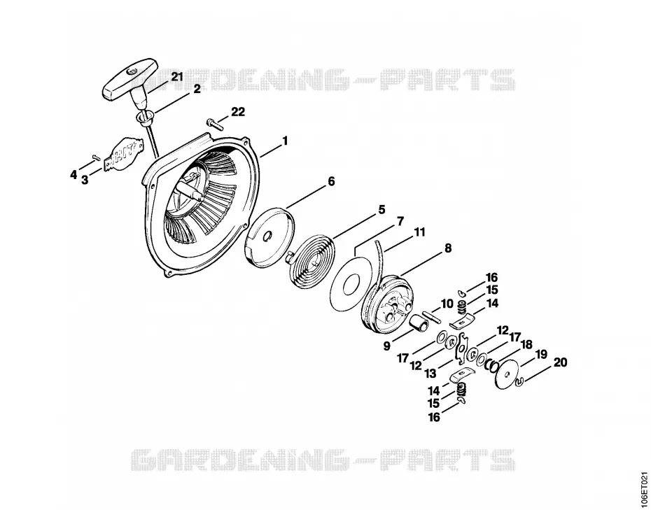 Dispositif de lancement Stihl Tronçonneuses Tronçonneuses Tronçonneuses thermiques 090 G  090 G