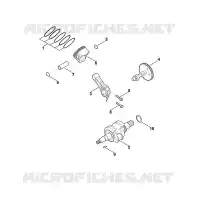 D   Vilebrequin, piston pour Stihl EHC 700.0 (EHC700-0001)