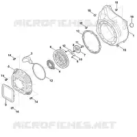 J   Système de démarrage, boîtier de ventilateur pour Stihl EHC 700.0 (EHC700-0001)