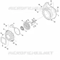 J   Système de démarrage, boîtier de ventilateur pour Stihl EHC 700.0 (EHC700-0002)