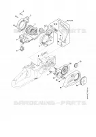 Moteur électrique, Module électronique, Couvercle de pignon pour Stihl MSA 60.0 C-B
