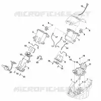 C   Support de batterie, système électronique, moteur électrique pour Stihl MVP 600.1 VS