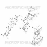 C   Support de batterie, système électronique, moteur électrique pour Stihl MVP 850.1 X