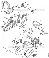 Carter de poignée, Capot pour Stihl MSA 120 C-B